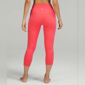 Lululemon Align High-Rise Crop 21" Pale Raspberry Size 8 NEW w/tag